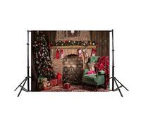 For 21m X 15m 3d Christmas Fireplace Studio Background Cloth