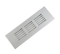 for 2PCS 50mm Aluminium Rectangular Cabinet Wardrobe Air Vent Grille Ventilation-Cover Kitchen Bathroom Side Wall Ceiling and Floor Exhaust Vent-50x200mm