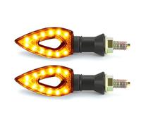 for 2pcs Motorcycle Turn Signal Light Amber Blade Lamp Indicator Blinker Waterproof Flashing Moto Bike Bright