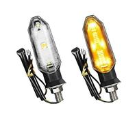 For 2pcs Universal Led Motorcycle Turn Signal Light Rear Lights Lamp 12v Ip67 Waterproof Amber Flash
