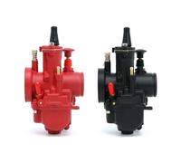 For 2T 4T 50-350cc Motorcycle Dirt Bike Pit Bike Scooter Sclmotos PWK Carburetor 21 24 26 28 30 32 34mm With Main Jet Idle Jet(34mm red)