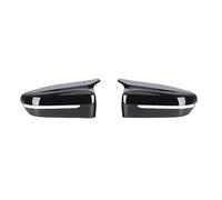 For 3 4 5 7 8-Series G20 G21 G28 G11 G12 G14 G15 G16 G30 G31 G38 G22 Carbon Fiber Look Car Exterior Side Rearview Mirror Cover Trim CRRYUQWWM(Glossy Black)