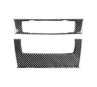 for 3 E90 E92 2005-2012 Car CD Air Conditioning Control Panel Cover Sticker Trim Carbon Fiber Auto Parts(Type C)