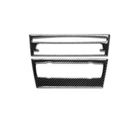 for 3 E90 E92 2005-2012 Car CD Air Conditioning Control Panel Cover Sticker Trim Carbon Fiber Auto Parts(Type B)