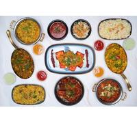 For 3 people (2-course meal each) + rice and naan