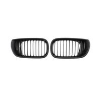 For 3 Series E46 325i 4-Door 2002 2003 2004 Diamonds Style Upper Grills Gloss Single Line Style Front Kidney Racing Grilles(Single-Matte Black)