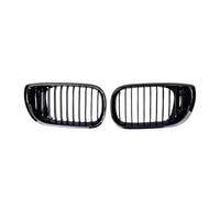 For 3 Series E46 325i 4-Door 2002 2003 2004 Diamonds Style Upper Grills Gloss Single Line Style Front Kidney Racing Grilles(Single-Glossy Black)