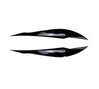 For 3 Series F30 F31 318i 320i 328i 330i 335i 340i 320d 330d 2012-2018 Auto Headlight Lamp Eyebrows Cover Trim Headlight Eyebrow Eyelid Cover Trim(Gloss BlacK)