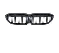 For 3 Series G20 G21 318i 320i M340i M3 Grille Black Diamond Front Inlet Bumper Grill Middle Grid Mesh Tuning Part 20 Front Radiator Grille(Glossy Black 2 Line)
