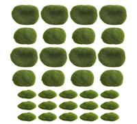 For 30pcs 3 Size Artificial Moss Rocks Decorative Moss Ballsfor Floral Arrangements Gardens