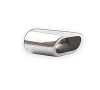 For 318 X3 E83 F25 2005-2012 Stainless Steel 1 Pc Exhaust Pipe Muffler Tailpipe Muffler Tip Car Rear Tail Throat(Silver)