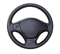 For 320d F30 320i 328i F20 Car Accessories DIY Artificial Leather Hand-Stitched Black Car Steering Wheel Cover Auto Accessories Styling(2-Red)