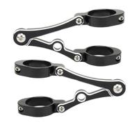 for 33-54mm Bracket Mount Clamp Fork Tube Light Holder Fit for Bobber Fit for Cafe Fit for Racer Universal Accessories Fog Light Bracket(46 49mm Black White)