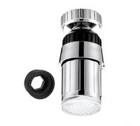 For 360 Degree Rotating Temperature Control Light For Faucet, ABS Material, Powered By Water Flow, Changes Color To Show Temperature Levels