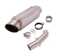 For 390 For Adventure For DUKE For 250 390 ADV For SVARTPILEN For 401 2020-2022 Motorcycle Exhaust Modify Mid Link Pipe DB Killer SilenExhaust Mufflercer(Silver)