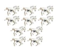 For 3D Nails - 10 Pieces of 3D Metal Horse Shape Manicure Tool | and Accessories for Nail Decoration | for Women Teens Mothers Practice Salon Home Party