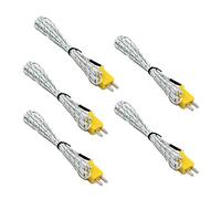 for 3M K 5Pcs Type Fiberglass Test Lead Thermocouple Temperature Probe Sensor Wire Measure Range -50 to 400 Celsius（-58~ Inside Outside Thermometer