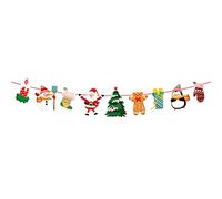 For 3M Merry Christmas Flag For Santa Tomte Hanging Paper Bunting G Bunting Garland