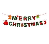 For 3M Merry Christmas Flag For Santa Tomte Hanging Paper Bunting G Bunting Garland