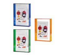For 3pcs Acrylic Picture Frames Color Block Acrylic Decor