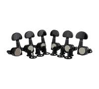 For 3R3L upgraded version, black rear lock tuners, guitar tuning pegs, 1:21 machine head for LP for SG guitar, silver, black, gol(102BSP)