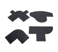 for 4 Pcs Enhancement Card, Barber Beard Shaper Template, Straight Curved Lines Hairline Fill, Multipurpose