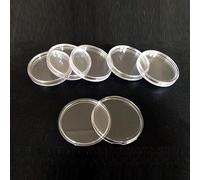 For 40mm Coin Storage Capsule Box, Clear Plastic Round Holder Case, 10pcs Set for Collectors to Organize and Store Coin Collections Safely (10PCS)