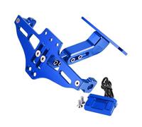 For 450FX For WR250F For WR426F For WR450F For WR250R/X For TTR250 Motorcycle Rear License Plate Mount Holder Turn Signal Lights Motorbike Number Plate Holder(Blue)