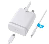 for 45W USB C Super Fast Charging for Galaxy S25/24 Ultra/S24/S23 Ultra/S23+/S22/S22 Ultra/S22+/Note 10/20/S20/S21,A33,A53,S7/S8,USB C Power Adapter Plug for Type C (Snow White)
