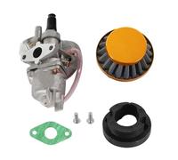For 47cc 49cc Mini Moto Dirt Pocket Bike ATV Quad Go Kart Minimoto Carburetor Carb Carby Steel 44mm Air Filter Stack Motorcycle Accessories(Gold)