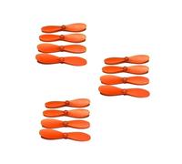 For 4DRC V8 Mini RC Drone for 3.7V 650mAh Battery USB Charger Propeller Props Maple Leaf Blade 4D-V8(12PCSPropellerOrange)