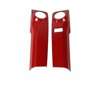 For 4Runner 2010-2023 Car Air Conditioning Control Panel Decoration Cover Carbon Fiber Auto Inner Parts(Red)