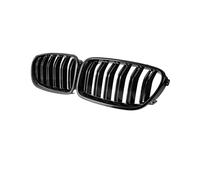 For 5 Series F10 F11 F18 2010-2017 Glossy Black Front Kidney Double Slat Grill Grille Dual Line Racing Grills Front Radiator Grille