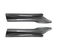 For 5 Series F10 F11 M Sport Edition For 520I For 530I 2010-2017 ABS Plastic Front Bumper Lip Spoiler, Carbon Fiber Appearance Side Spoiler Decorative Strips One Pair(Carbon Look)