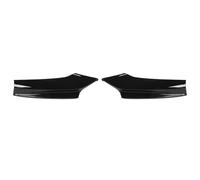 For 5 Series F10 F11 Sport 2010 To 2016 2Pcs Front Bumper Lip Spoiler Reduce Wind Resistance Bumper Corner Splitter Car Front Spoiler(Glossy Black)