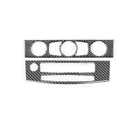 For 5 Series For E60 2004-2010 Accessories Interior Car Air Conditioner CD Control Panel Trim Cover Frame Stickers Console Decoration(Color6 08-10)