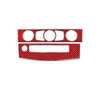 For 5 Series For E60 2004-2010 Accessories Interior Car Air Conditioner CD Control Panel Trim Cover Frame Stickers Console Decoration(Color5 08-10)