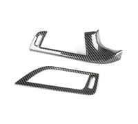 For 5 Series G30 2018-2022 Carbon Fiber Pattern Car Front Dashboard Air Vent Outlet Cover Trim Frame Sticker Accessories UOEMCRTB