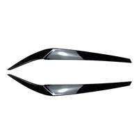 For 5 Series G30 G31 G38 F90 M5 525I 530I 540I 2017 2018 2019 2020 2021 Car Front Headlight Eyebrow Eyelid Cover Trim(Glossy black)