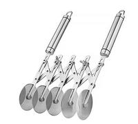 For 5 Wheel Pastry Cutter Stainless Steel Dough Cutter Wheel With Handle