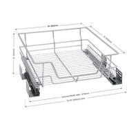 (for 500mm unit) Pull out Cabinet Wire Baskets Soft Close Runners