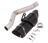 For 502c Motorcycle Muffler Escape Modified DB Killer Middle Link Catalyst Delete Exhaust Pipe Exhaust Muffler Silencer(10)