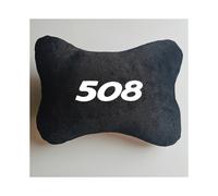 (For 508) Car Pillow Car Seat Headrest Auto Logo Neck Pillow For Peugeot RIFTER