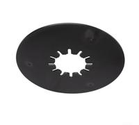 for 5th Wheel Hitch Lube Plate 2 Pack 10in Black Rubber Disc Kingpin Guard for Camper Towing Eliminates Grease Mess (10inch)