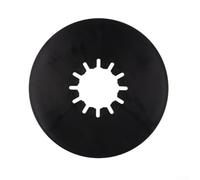 for 5th Wheel Hitch Lube Plate 2 Pack 10in Black Rubber Disc Kingpin Guard for Camper Towing Eliminates Grease Mess (12inch)