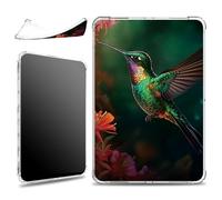 for 6.8" Kindle Paperwhite 11th Gen-2021/Kindle Paperwhite Signature Edition Case, Slim Soft Silicone Lightweight Clear Military-Grade Corners Shock Absorbent Case, Color Hummingbird