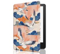 for 6.8" Kindle Paperwhite (11th Generation-2021) and Kindle Paperwhite Signature Edition Case, Slim Cover Case with Auto-Wake/Sleep for Kindle Paperwhite 2021,Red Crowned Crane