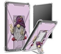 for 6" All-New Amazon Kindle 11th Generation 2022 Soft Case, Transparent Back with Cute Little Purple Dwarf, Corner Protection Shockproof Cover with Hard Kickstand