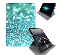 for 6" All New Kindle 10th Generation 2019 Release & Kindle Signature Edition E-Reader Case-360 Rotating Folding Stand Protective Cover with Auto Sleep/Wake,Pastel Blue Glitter