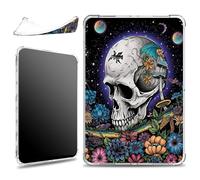 for 6" All New Kindle 11th Generation 2024 and 2022 Release Case, Slim Silicone Lightweight Clear Military-Grade Corners Shock Absorbent Case Soft TPU Cover, Sugar Skull Moon